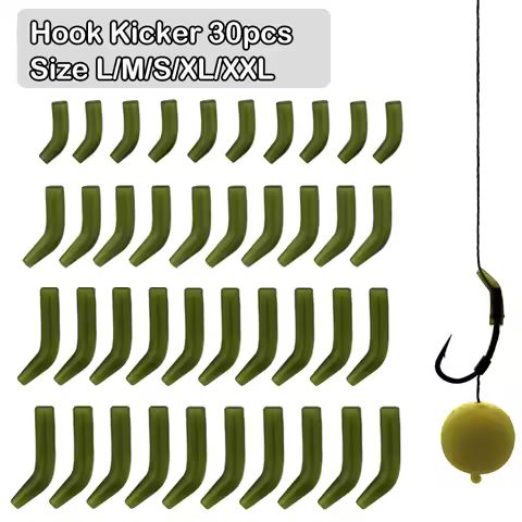 30x Carp Fishing Accessories Hook Kickers Line Aligner Size S/M/L/XL/XXL Fit For Shank Hook 1/2/4/6/