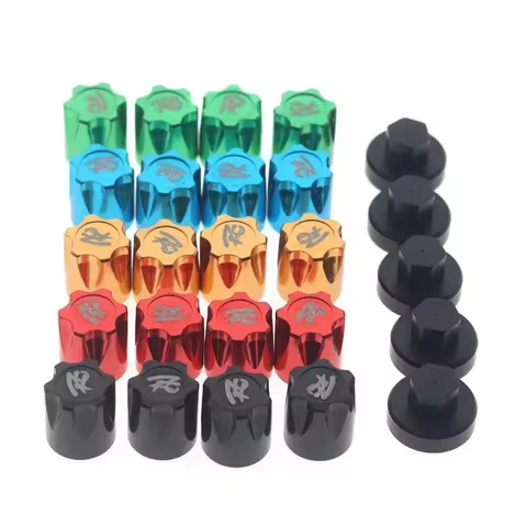 4PCS Metal Wheel Rim Center Cap Dust Cap M4 Nut 4PCS for 1/10 RC Crawler Car Axial SCX10 D90 TRX4 TF