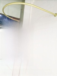 Iron Art Fitting Room Curtain Rod L-Shape Partition Curtain Rod Changing Room Arc Hanging Clothes Ro