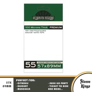 Sleeve Kings Premium Standard THICK American Card Sleeves (57x89mm) -55 Pack, 100 Microns