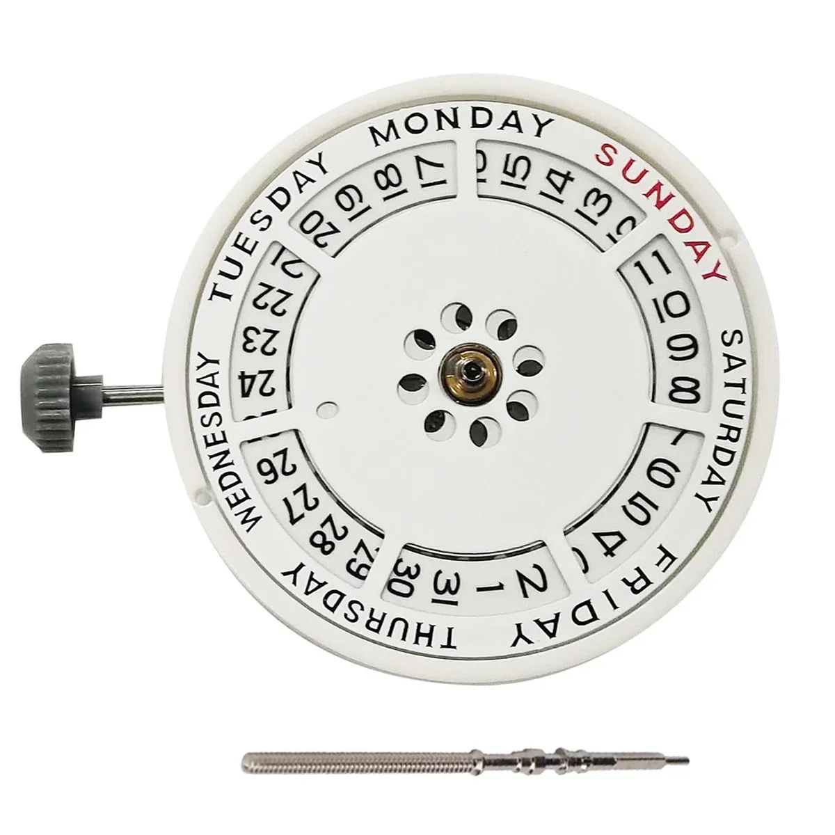 ของแท้ Miyota 8285 กลไกอัตโนมัติ Mod Day-Date กลไกนาฬิกาพร้อมสัปดาห์ที่ 12:00/วันที่ 3:00 นาฬิกา 21