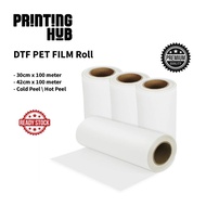 DTF PET film, Roll 30cm x100 meter 1 Side Matte DTF Heat Transfer Film Roll, Cold Peel  hot peel , P