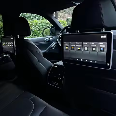 2026 New Car Video Headrest TV Monitor LCD Touch Screen For BMW X5 F15 X6 F16 5 7 Series F01 F02 F10