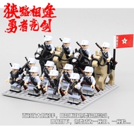 Little YA Department Store Wisdom Minifigure Cavalry with Building Blocks JC008-012 Assembled Toy VD