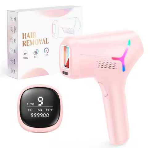Laser Hair Removal 4 Weeks Permanent Epilator 999900 Flashes 9 Levels 22J Painless IPL Home Hair Rem