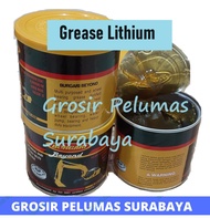 Grease Lithium Pelumas Stempet Gemuk Burgari Beyond Bearing NLGI-3 Bening 455G