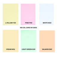 KB COLOUR CARD 160G A4 SIZE (PC)