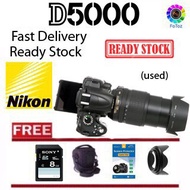 Nikon D5000 +18x55mm or 18-70mm Lens manual focus  (used)