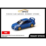 [HOBBY JAPAN] 1:64 Subaru Impreza 22B STi Version (GC8) Rally Base Car Carbon Blue