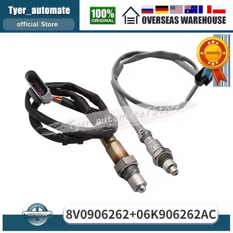2Pcs Up & Downstream Oxygen O2 Lambda Sensor 8V0906262 06K906262AC For Audi A3 S3 TT Volkswagen Atla