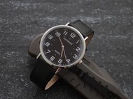 黑面∼超大清晰阿拉伯數字刻度,DW CK LONGINE極簡風,美型紳士錶~ 日本PC石英機芯