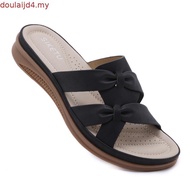 XES Ladies BSLCYS530 Plat Slide Wedge Sandals ( Beige/ Khaki )
