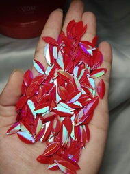 payet daun 7x15mm / sequin tekuk / payet daun lipat / payet daun runcing / payet sequin lipat tekuk