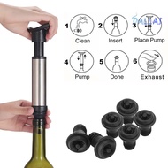 [DL]Red Wine Saver Fresh Preserver Vacuum Air Pump with 6 Silicone Bottle Stoppers