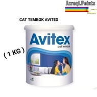 CAT TEMBOK DINDING AVITEX ( 1 KG ) WHITE / PUTIH CAT TEMBOK INTERIOR