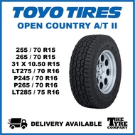 TOYO OPEN COUNTRY A/T II - 255/70R15 265/70R15 31X10.50R15 LT275/70R16 P245/70R16 P265/70R16 LT285/75R16 TYRE TIRE TAYAR