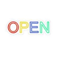 ป้ายไฟ LED CARINI MS24019 OPEN สีเหลือง/เขียว/แดง/น้ำเงิน (1285237)