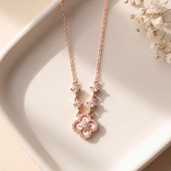 S999 Roselle Necklace - Mother of Pearl Rose Gold