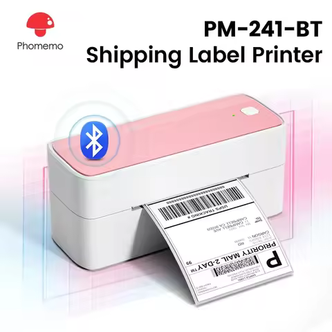 Phomemo 241 Bluetooth Thermal Label Printer Wireless Small Shipping Label Printer 4X6 Compatible wit