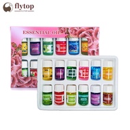 FLYTOP 12Pcs 3ml Car Natural Plant Essential Oils Aroma Diffuser Air Humidifier Water-soluble Air Fr