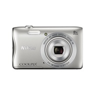 【Excellent】 Nikon Digital Camera COOLPIX S3700 Silver 8x Optical Zoom 20.05 Megapixels S3700SL