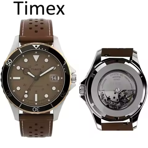 TIMEX Automatic Mechanical Watch Male American Stainless Steel Scratch Proof Waterproof Diving Watch