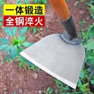 Thickened Integrated Hoe Manganese Steel Hoe Weeding Hoe Weeding Tool Wooden Handle Hoe Loose Soil M