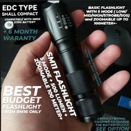 SM11 BASIC TACTICAL FLASHLIGHT-500 LUMEN+5 MODE EDC COMPACT FLASHLIGHT - LAMPU SULUH BUDGET MURAH TA