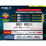 PROMO Voucher Kvision Paket SPOTV K-VISION Kvision MotoGP, Badminton.