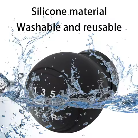 1Pc Car Manual Gear Rod Shift Knob Silicone Cover Rod Collars 5/6 Speed R on Right/Left for Most Veh