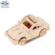 3D wooden Building Blocks Jigsaw 3D Police Car Puzzle