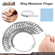 Ring Sizer Measuring Tool Stainless Steel Finger Sizer Measuring Ring