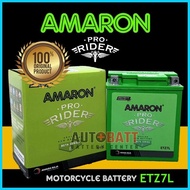 ☽ ❥ ▬ Amaron Pro Rider ETZ7L (YTX7L) Maintenance-Free Motorcycle Battery