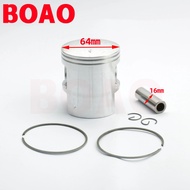 Suitable for Suzuki 2-stroke 185CC TS185 motorcycle performance components 64mm engine cylinder kit 