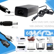 60W Universal charger Thermal waybill printer Cable Power Supply Adapter