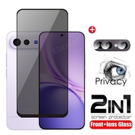 2in1 Privacy Tempered Glass For Vivo X300 FE 4G 5G 2026 Screen Protector Full Cover Camera Lens For 