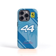 Phone Case F1 Protective Shock-Resistant Foreign Trade Blue F1 Ferrari Fleet No. 44 Two-In-One Film 