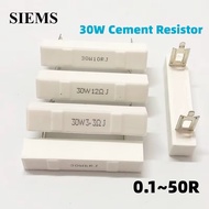 30W cement resistor speaker divider stage speaker High Power Ceramic Resistor 0.1R-50R