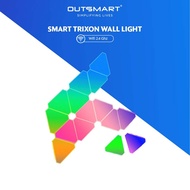 Outsmart Wifi Smart Trixon Wall Light RGBIC Triangle Hexagon Panel Gaming Wall