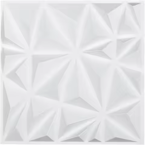3D Wall Panels, 33-Pack 11.81 x 11.81 in PVC Modern Art Minimalist Diamond Tiles, 32 Sq.Ft Coverage 
