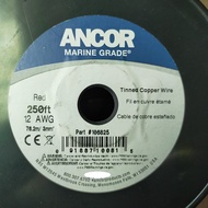 Ancor 106825 Marine Grade Tinned Copper Wire, 12 AWG (3mm²), Red - 250ft