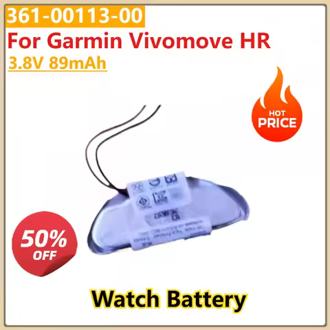 Brand New 3.8V 89mAh Watch Battery 361-00113-00 For Garmin Vivomove HR High Quality Digital Batterie