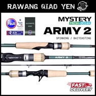 Mystery Army 2 Toray Carbon Fuji Baitcast & Spinning Fishing Rod BC Casting Baitcasting