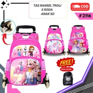 GIOBAGS 3-Wheel Trolley Bag for Elementary School Girls 2116