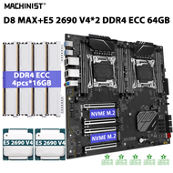 Kkde ชุด X99 D8สูงสุด Moederbord Lga 2011-3ชุด Xeon E5โปรเซสเซอร์ซีพียู2690 V4 * 2 64Gb = 4 Studs * 16Gb Ecc Ddr4 Geheugen Ram Nvme M.2