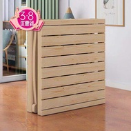Pine Folding Bed Single Household Rental Office Simple Noon Break Bed Solid Wood Boards Bed Widened Storage Wooden Bed