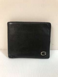 二手正品 GUCCI 男用黑色皮夾/短夾/卡夾/零錢袋