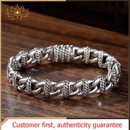 LR-Vòng Tay Dây Xích Cuba Hợp Thời Trang Vòng Tay Bạc Không Phai Tay Nghề Đẹp Vòng Tay Hip Hop Punk 