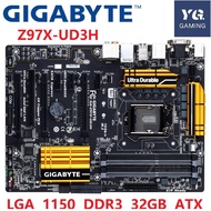 Gigabyte GA-Z97X-UD3H Motherboard LGA 1150 DDR3 USB3.0 32G Z97 Z97X-UD3H Desktop Mainboard Used