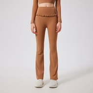 【Hoppe Fumeng】quần xòe thời trang tập thể dục Yoga nữ cạp cao cho trang phục thường ngày